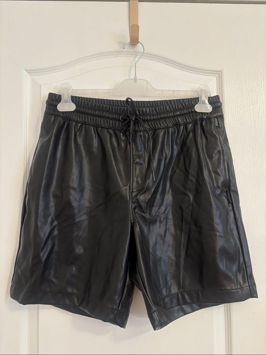 Calvin Klein Jeans Pants - Calvin Klein Jeans Black Faux Leather Shorts